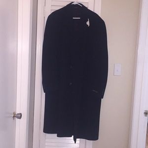 Men’s long wool coat size 44L NWT!!